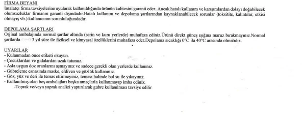 ÇORUH GÜBRE SANAYİ - NP li SIVI ORGANOMİNERAL GÜBRE - 4
