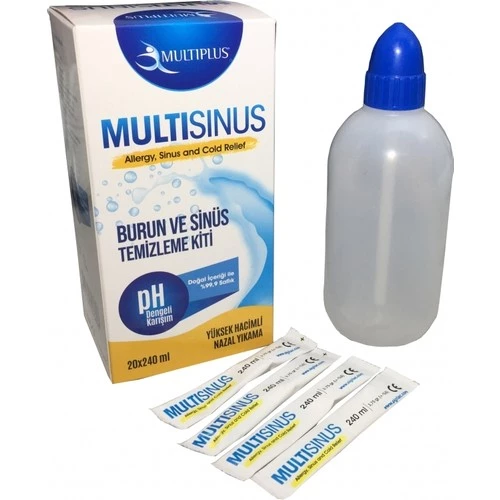 Multisinüs Burun Ve Sinüs Temizleme Kiti 20X240 ml 20 Adet Solüsyonlu