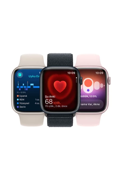 Watch Series 9 GPS 41mm Gümüş Alüminyum Kasa ve Fırtına Mavisi Spor Kordon - S/M - 7