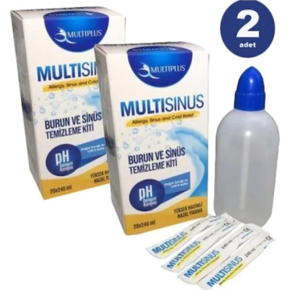 MultiSinüs Rinse Burun ve Sinüs Temizleme Kiti x 2 Adet