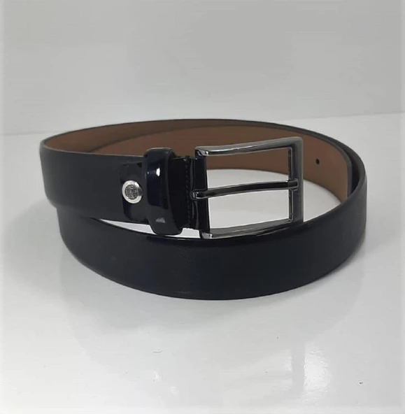 Fiyra 3093 Lacivert Rugan Üst Sınıf Hakiki Deri 3,5cm Erkek Kemer - 7