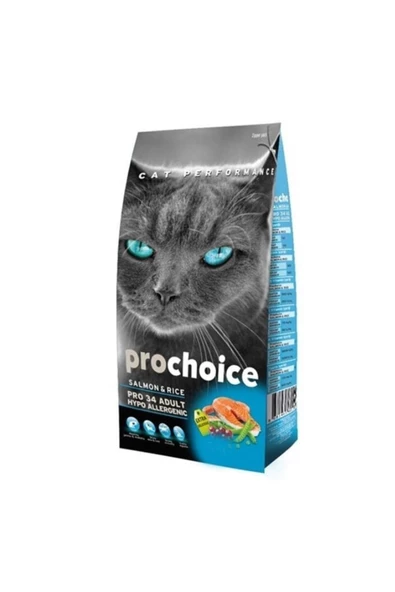ProChoice Pro 34 Somonlu Ve Pirinçli Yetişkin Kedi Maması 2 kg - Resim 2