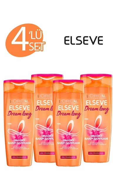 Elseve 4'lü Dream Long Onarıcı Bakım Şampuanı 360 ml Seti