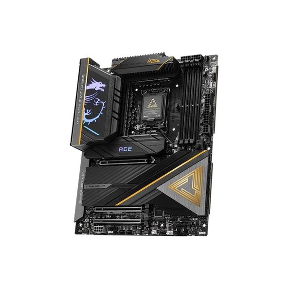 MSI MB MEG Z890 ACE SOKET 1851 DDR5 9200MHZOC USB 20Gbps 5xM.2 2xTB4 HDMI DISPLAY 10G LAN WIFI7 ATX - 3