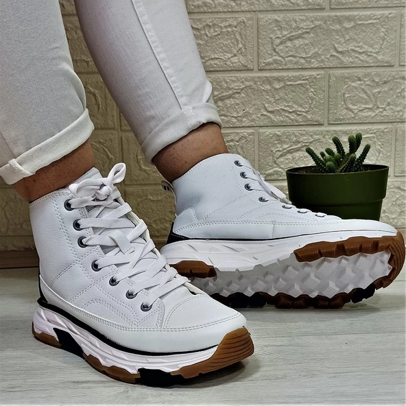 Kinetix Vıole Pu Beyaz Kalın Tabanlı Hafif Rahat Spor Bot - 2