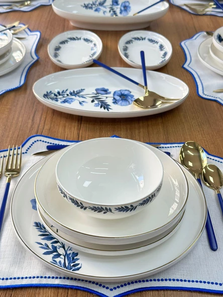 Yemek Takımı 84 Parça 6 Kişilik Blue Violet - 2