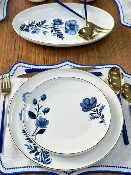 Yemek Takımı 84 Parça 6 Kişilik Blue Violet - 6
