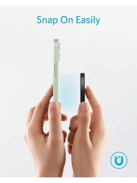 Anker PowerWave Select+ Magsafe Kablosuz Manyetik Şarj Cihazı - A2566 - Siyah (Anker Türkiye Garantili) - 3