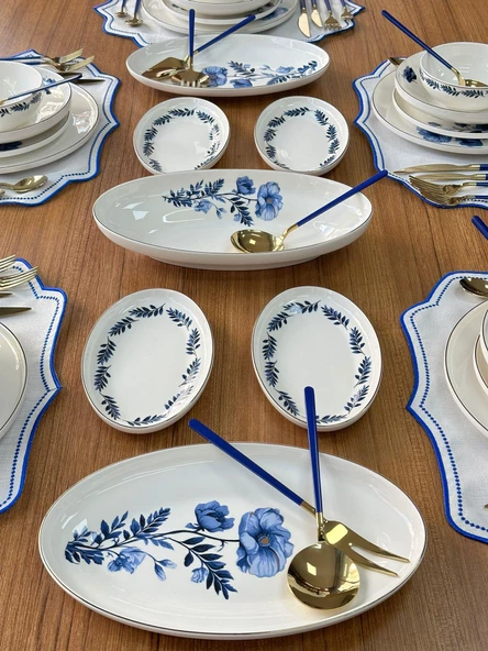 Yemek Takımı 84 Parça 6 Kişilik Blue Violet - 3