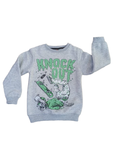 Erkek Çocuk 3 İp Baskılı 8/11 Yaş Eşofman Takım - 2