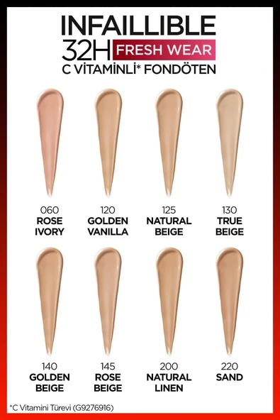 L'Oreal Paris Fondöten Infaillible 130