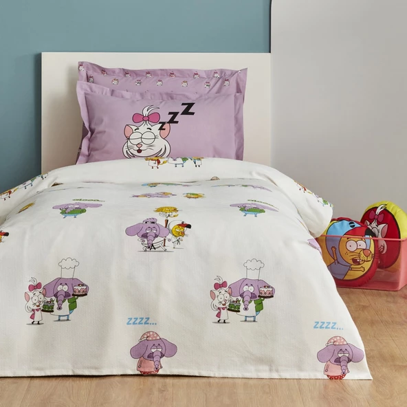 Karaca Home X Kral Şakir Yemek Savaşı Tek Kişilik Pike - 4
