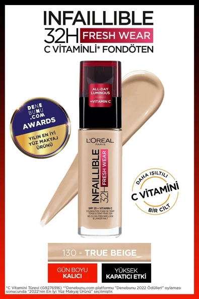L'Oreal Paris Fondöten Infaillible 130 - 3