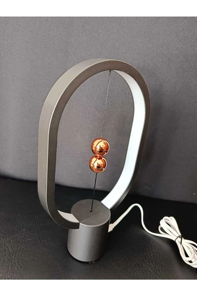 Mini Denge Işık Manyetik Anahtarı USB Şarjı Yaratıcı Kara Gece Işığı, Gece Işığı - 2