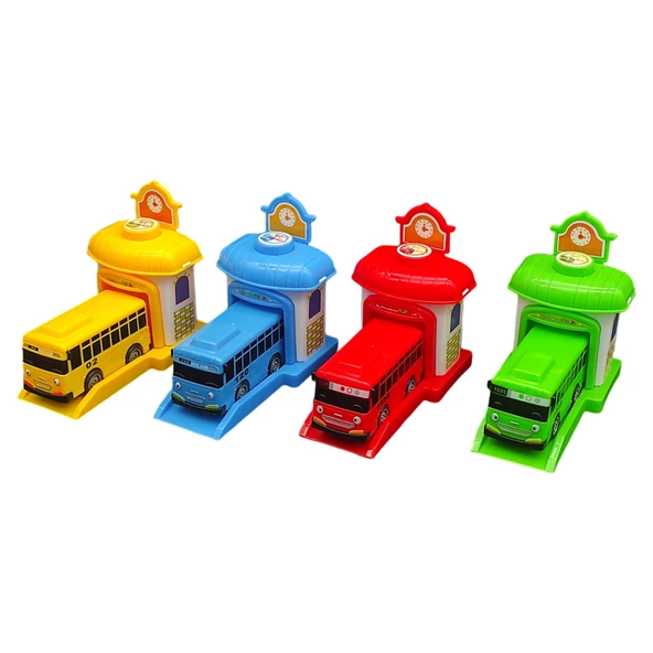 Ethem Oyuncak Tayo Kayo 4'lü  Otobüs Set CH-133TK - 2