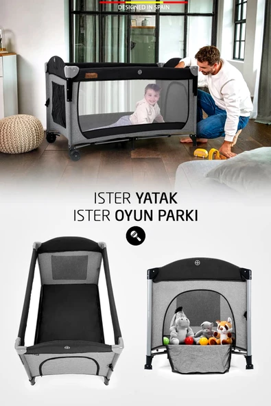 Baby Home 620 Lora-co 70x110 Bebek Oyun Parkı Yatak Anne Yanı Beşik - 8