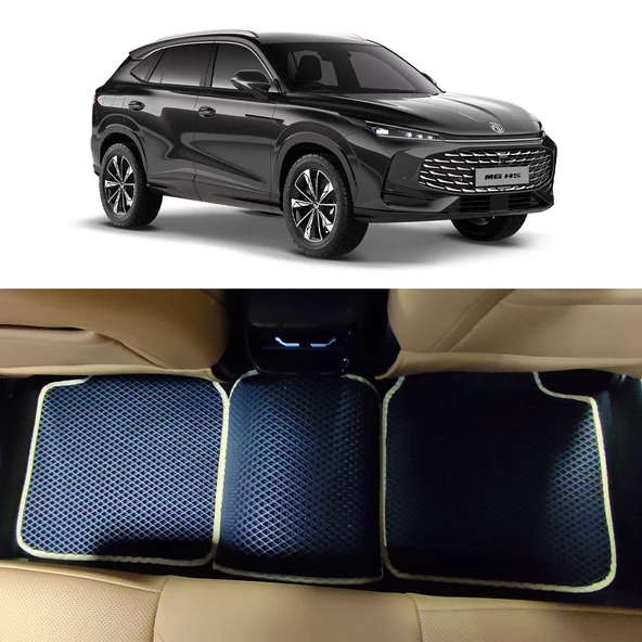 Bod Mg Hs Phev 3D Havuzlu Paspas Siyah 2024-Sonrası Hibrit Fitil Rengi Bej ürün görseli