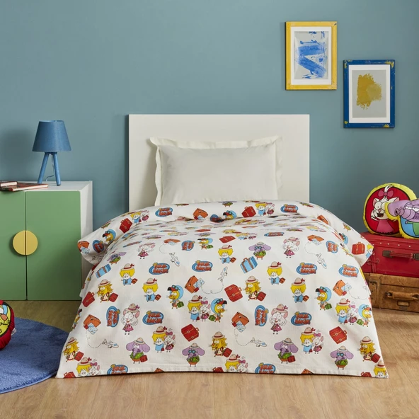 Karaca Home X Kral Şakir Travel Tek Kişilik Pike - Resim 12