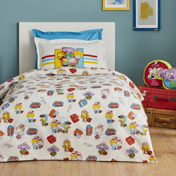 Karaca Home X Kral Şakir Travel Tek Kişilik Pike - Resim 10