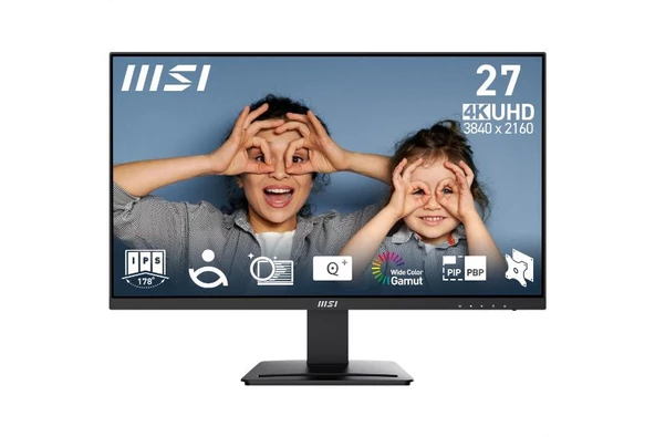 Msı Pro Mp273u 27" Uhd Flat Ips 60Hz 4Ms Adaptıve-Sync Monıtor