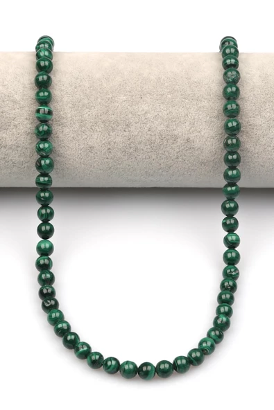 Malakit Doğaltaş Dizi 6 mm Küre Kesim - Resim 2