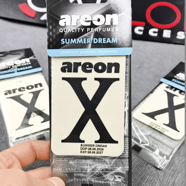 Areon X Model Lastikli Ayna Kokusu 3'lü Set Beyaz Summer Dream