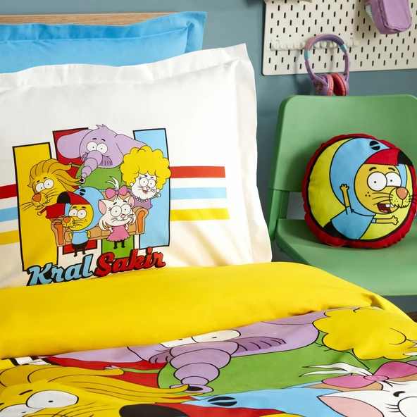 Karaca Home X Kral Şakir Sıkı Dostlar Tek Kişilik Nevresim Takımı - 5