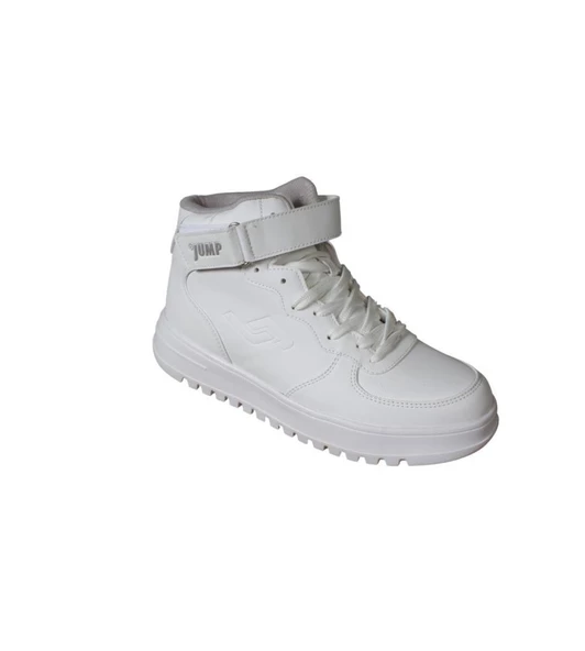 JUMP Kadın Beyaz Cilt Bilekli Bağcıklı Çırtlı Comfort Kalın Taban Spor Ayakkabı ürün görseli