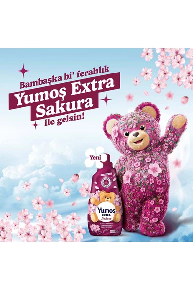 Yumoş Extra Konsantre Çamaşır Yumuşatıcı Sakura1440 ml 60 Yıkama X3 - 3
