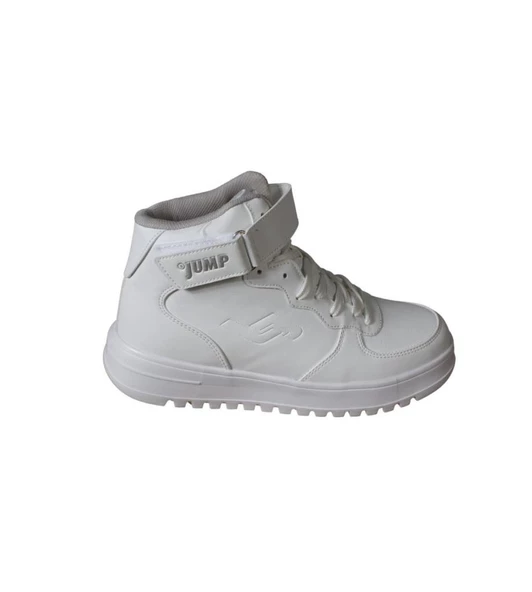 JUMP Kadın Beyaz Cilt Bilekli Bağcıklı Çırtlı Comfort Kalın Taban Spor Ayakkabı - Resim 2