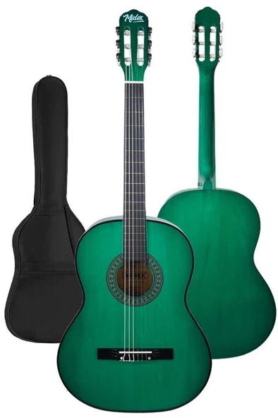 Midex CG-34GR-PAK Kaliteli 34 İnç 1/2 Junior Çocuk Gitarı Seti 4-8 Yaş Arası (Tuner Çanta Capo Askı Nota Sticker Pena Metod) - 2