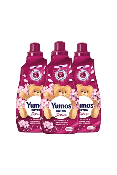 Yumoş Extra Konsantre Çamaşır Yumuşatıcı Sakura1440 ml 60 Yıkama X3 - 2