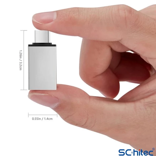 ScHitec Type-C to UsbA 3.0 OTG Dönüştürücü 10 Adet - 4