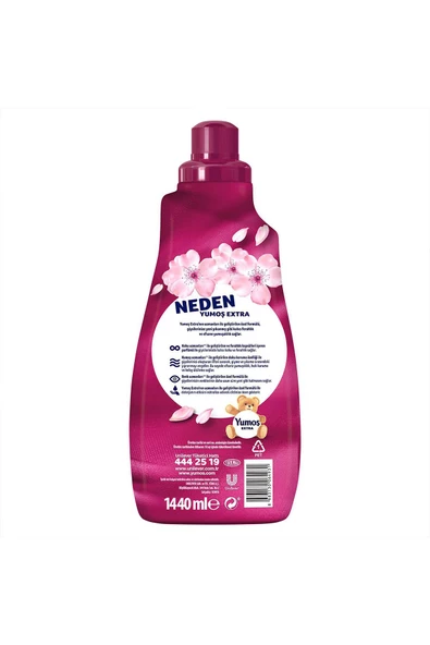 Yumoş Extra Konsantre Çamaşır Yumuşatıcı Sakura1440 ml 60 Yıkama X3 - 8