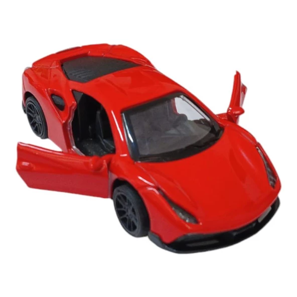 Çek Bırak Metal Araba - 4311B - Kırmızı - Resim 4