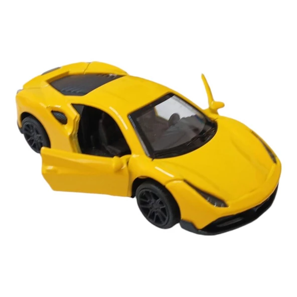 Çek Bırak Metal Araba - 4311B - Sarı - 4