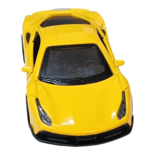 Çek Bırak Metal Araba - 4311B - Sarı - 3