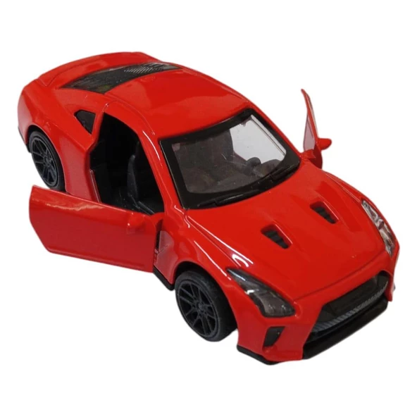 Çek Bırak Metal Araba - 4311E - Kırmızı - Resim 4