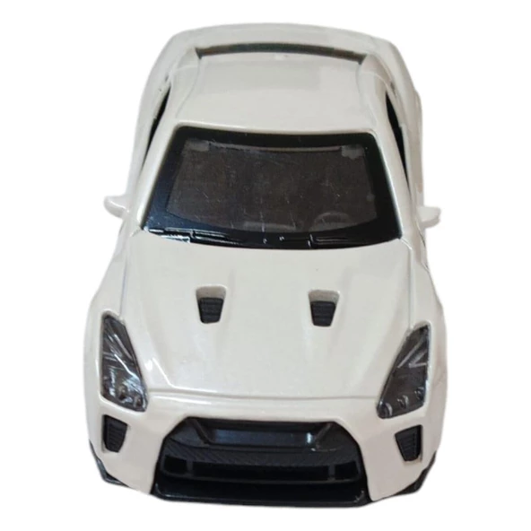 Çek Bırak Metal Araba - 4311E - Beyaz - Resim 3