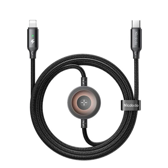 Mcdodo CA-5680 36W Typec iPhone ve Watch Hızlı Şarj Kablosu 1.5m - Siyah