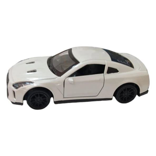 Çek Bırak Metal Araba - 4311E - Beyaz - Resim 2