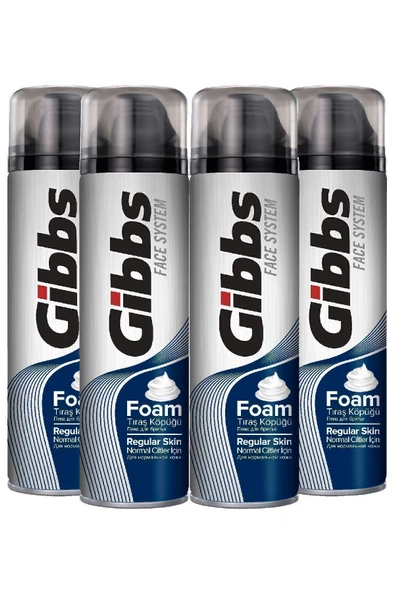 GİBBS Gibbs Regular Erkek Tıraş Köpüğü 4x200ml