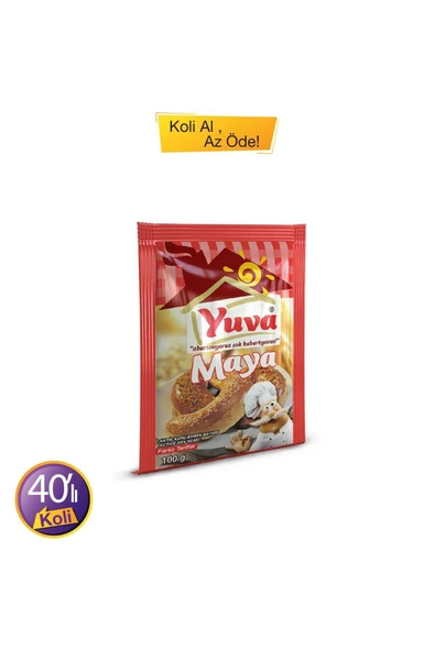 YUVA Aktif Kuru Maya 100 Gr. *40 (KOLİ)