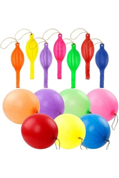 Punch Toptan Satış 100 Adet Atom Panço Balon - Ipli Balon-lastikl - 2
