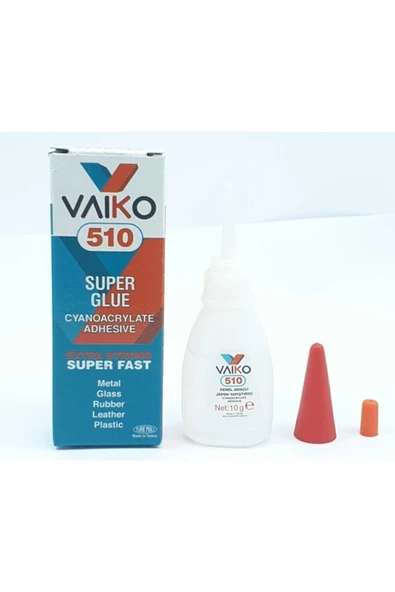 vaiko Genel Amaçlı Japon Yapıştırıcı Çok Hızlı Çok Güçlü Vaıko 510-50 Adet Toptan Net-10g - 4