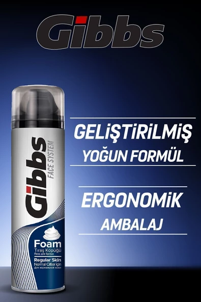 GİBBS Gibbs Regular Erkek Tıraş Köpüğü 4x200ml - 3
