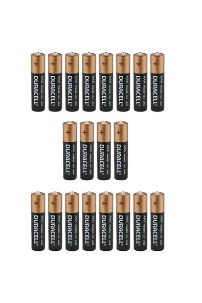 Duracell Lr03/mn2400 1.5v Alkalin Aaa Ince Kalem Pil 20li Kartela Paket Fiyat (2li Yırtmalı)