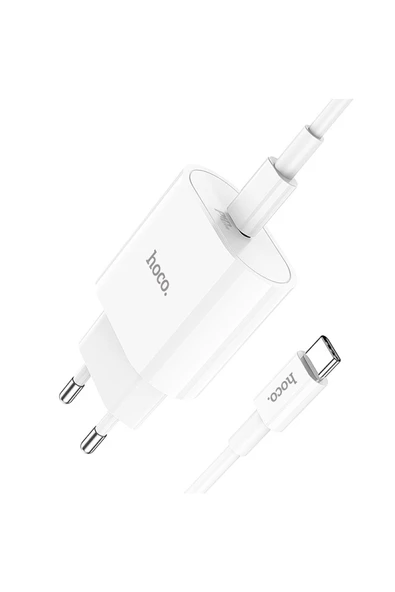 Hoco C94A Metro 20W Type-C Çıkışlı Ekstra Type-C to Type-C Kablolu PD Hızlı Şarj Aleti - Resim 3