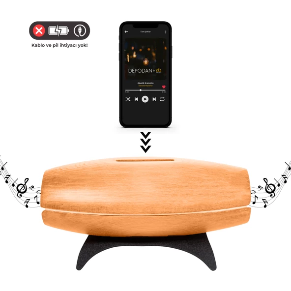 Tone Koyu Ceviz Akustik Gramofon - 2