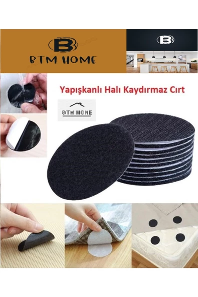 btmhome Halı, Kilim, Paspas, Örtü ve Minder kaydırmaz 10 ADET Kaydırmaz Taban - 3